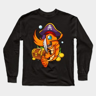 Shrimp Pirate Long Sleeve T-Shirt